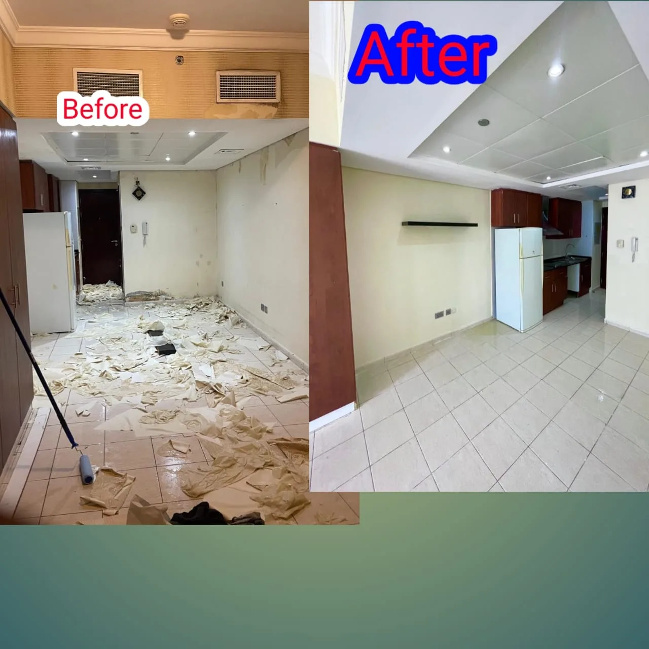 Renovation work in progress inside a Dubai villa — supporting project view 1