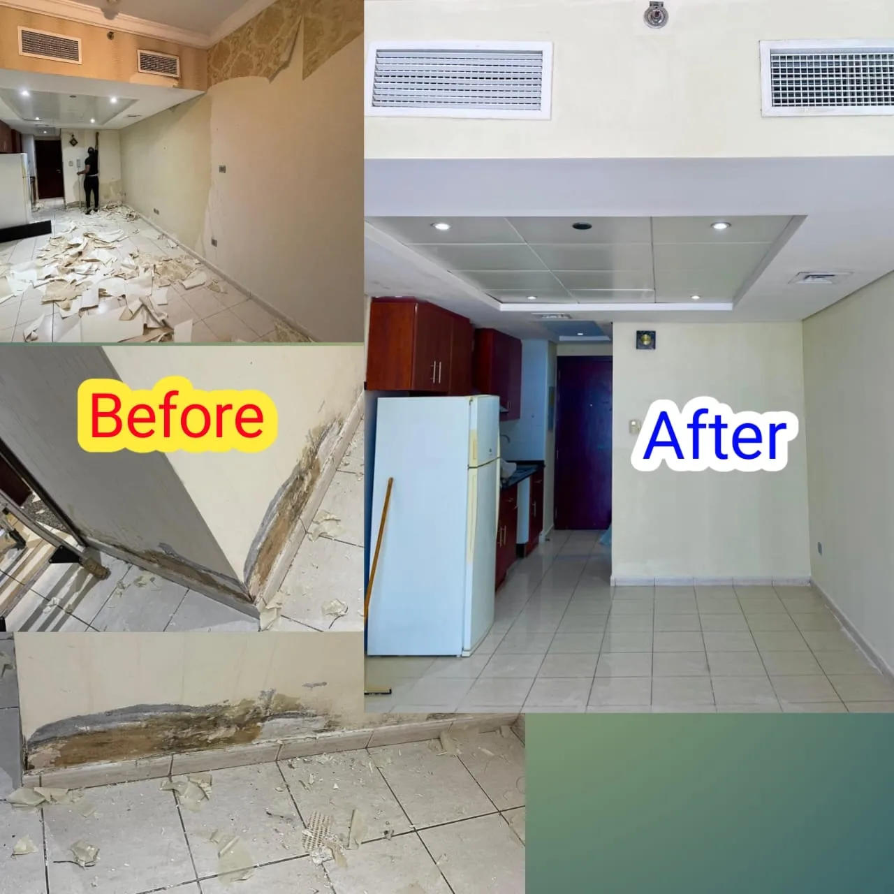 Renovation work in progress inside a Dubai villa — supporting project view 3