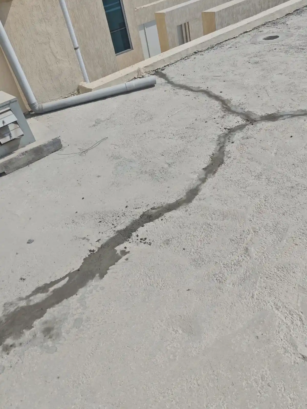 Technician repairing and waterproofing a roof surface in Dubai — supporting project view 2