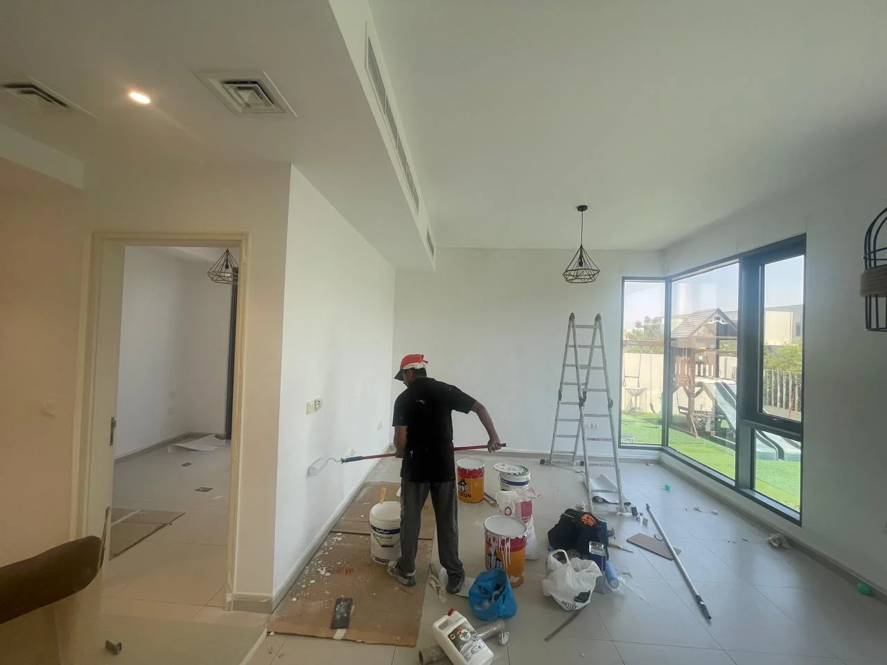 RapidixHome technician working inside a Dubai residential property
